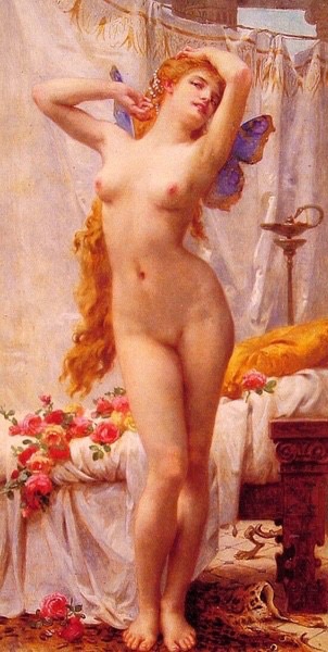 剛甦醒的賽姬（奇美博物館典藏） The Awakening of Psyche, by Guillaume Seignac, 1870-1924