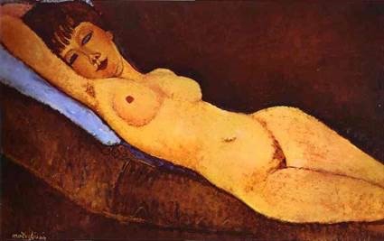 莫迪里亞尼的裸女畫像